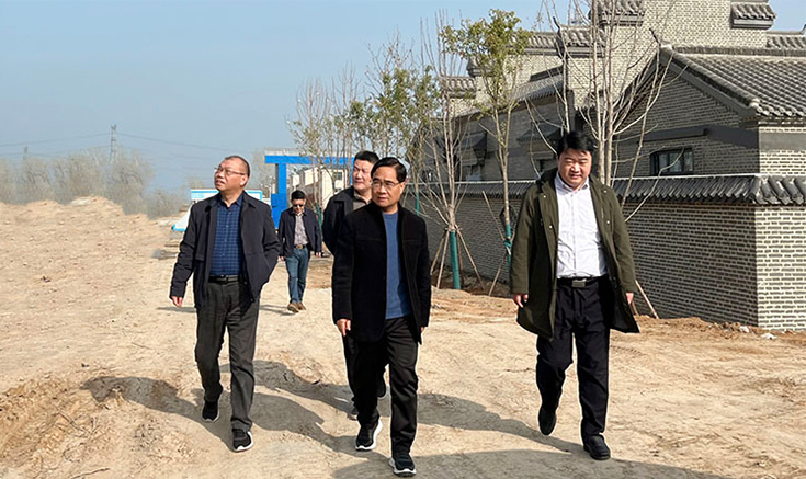 鄧紹宏、王輝、郭淮成一行蒞臨項目基地參觀考察